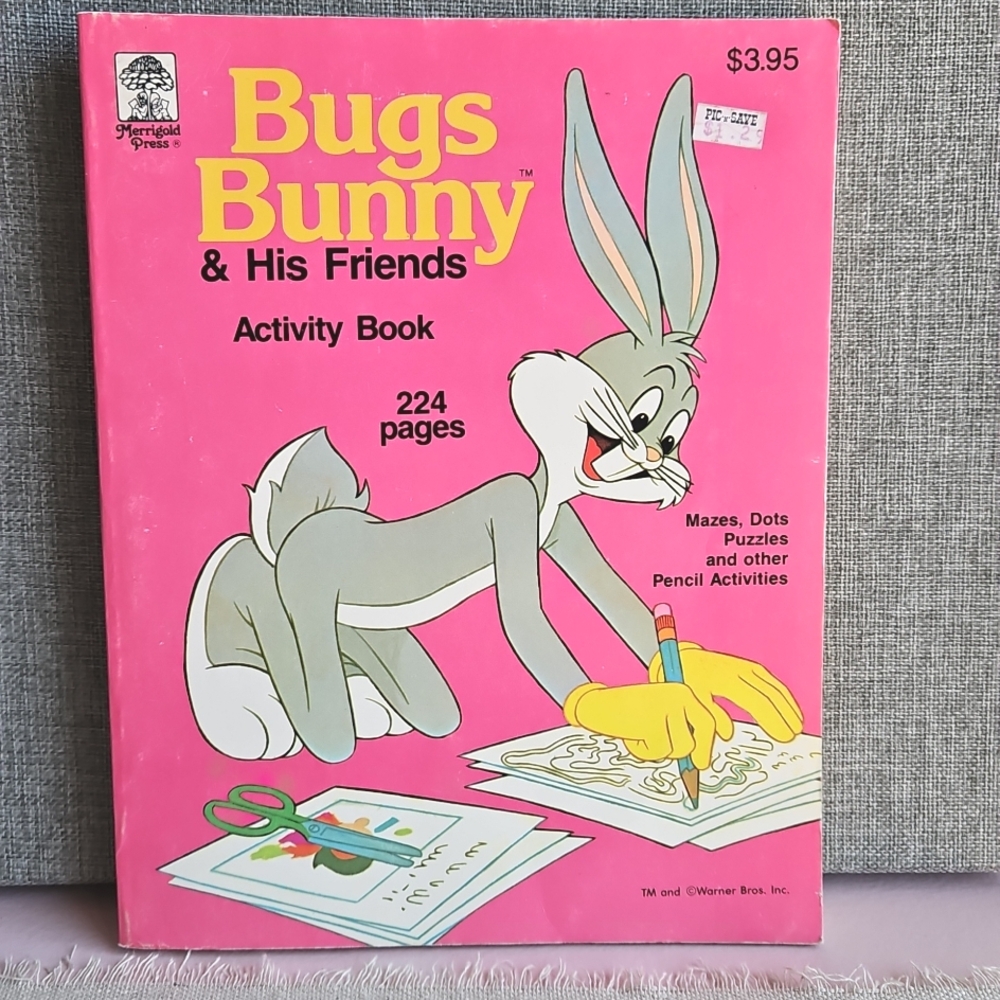 Vintage Bugs Bunny Coloring and Activity Book
